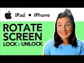 iOS How to Rotate Your Screen or Stop Your Screen From Rotating on an iPad or iPhone