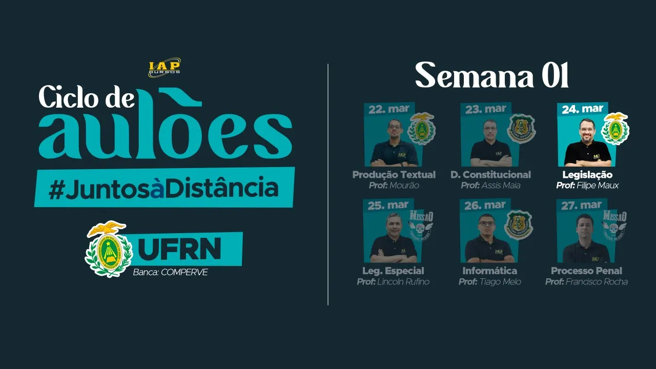 LIVE: LEGISLAÇÃO DA UFRN.