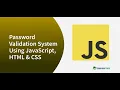 Password Validation JavaScript
