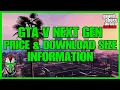 GTA V Online Next Gen Price and Download Size Information