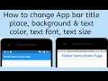 AppBar Widget Tutorial Flutter Tutorial Flutter Widget Shreya s Stuff 2021