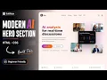 Create a Stunning AI Landing Page Hero Section Using HTML CSS Beginner Friendly