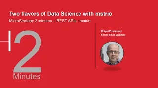 MicroStrategy 2 min - Datascience with Jupyter Python and mstrio