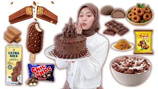 MAKAN SERBA COKLAT | Mukbang Coklat Food | One Color Food | Chocolate Dessert |