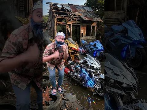 sepeda orang kaya ada dua, sepeda orang miskin cuman satu !