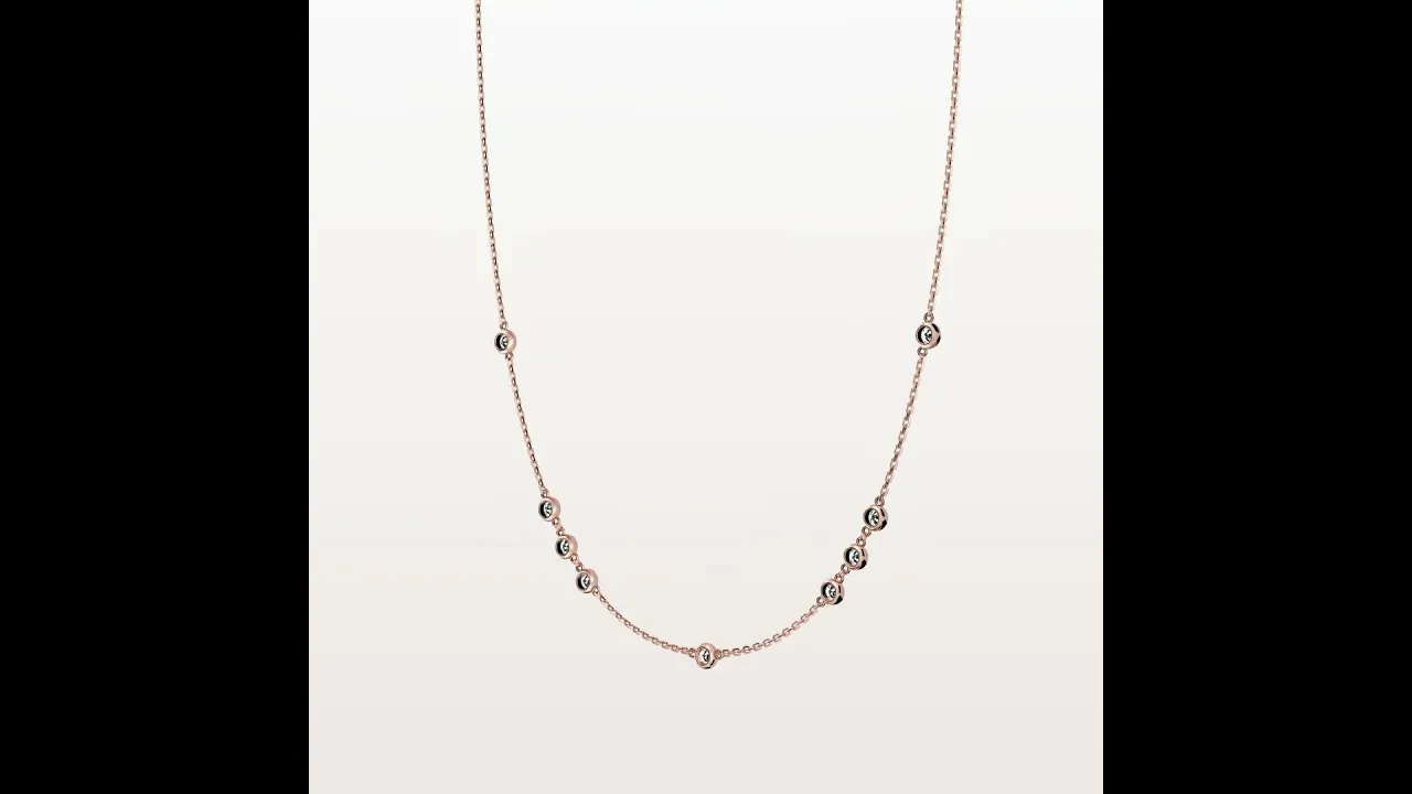 No Rules | Floating Diamond Station Necklace