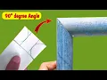 Easy trick to cut 90 degree angle round pipe The welder never told before