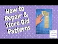 How to Store and Repair Old Patterns Vintage Barbie Doll Clothes Pattern Repair and Organization