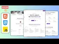 Responsive Job Posting Website Design Using HTML CSS JavaScript With Free Source Code