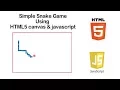 Simple Snake Game Using HTML5 canvas javascript