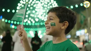 أغنية اليوم الوطني السعودي      عزنا بطبعنا راب   قناة معنى دندنها