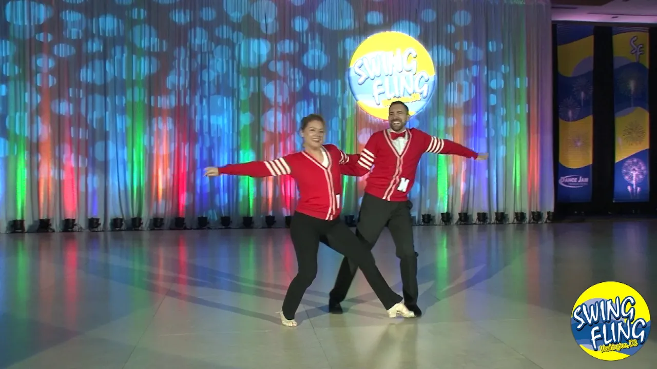 Swing Fling 2018 Pro Am Spotlight Leader Michael Gehrling with Victoria Andromalos Dale