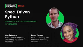Spec-Driven Python Tool interoperability with projspec Numerically Speaking LIVE
