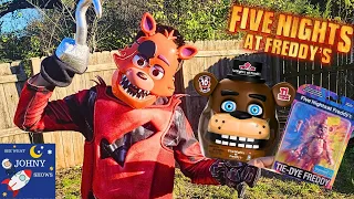 FOXY in REAL LIFE has NEW FNAF Animatronic Freddy Faz Bear Head Toys