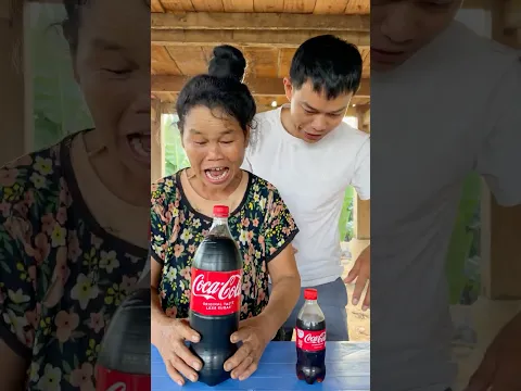 A young man snatches his grandmother’s large bottle of Coca-Cola—with an unexpected outcome.