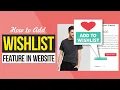 How to Add FREE Wishlist Feature Page in WordPress WooCommerce Website with TI Wishlist Plugin