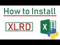 How to Install XLRD in Python - with Example to Read Excel Files in Python
