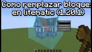 Como remplazar bloques en litematic 1 20 1