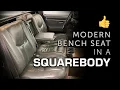 Squarebody Chevy C10 Bench Seat Swap