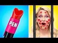 Download Lagu WEIRD \u0026 FUNNY HACKS 😲 How to Sneak Makeup Into Jail 💄😂