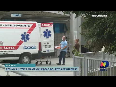 Região Sul tem a maior taxa de ocupação de leitos de UTI Covid em SC