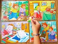 Goldilocks and The Three Bears Story Puzzle 4-in-1 Fairy Tale for Kids with Voice Over