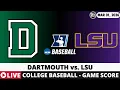 DARTMOUTH VS LSU College Baseball Game Score Radio Play-by-Play