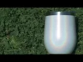 CHILLOUT LIFE 12 oz Stainless Steel Tumbler with Lid - Holographic Sparkle