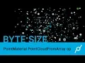 PointMaterial and PointCloudFromArray ops - byte size