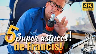 5 SUPERS ASTUCES pour bateaux et voiliers !!