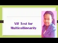 How to Test for Multicollinearity using VIF in STATA