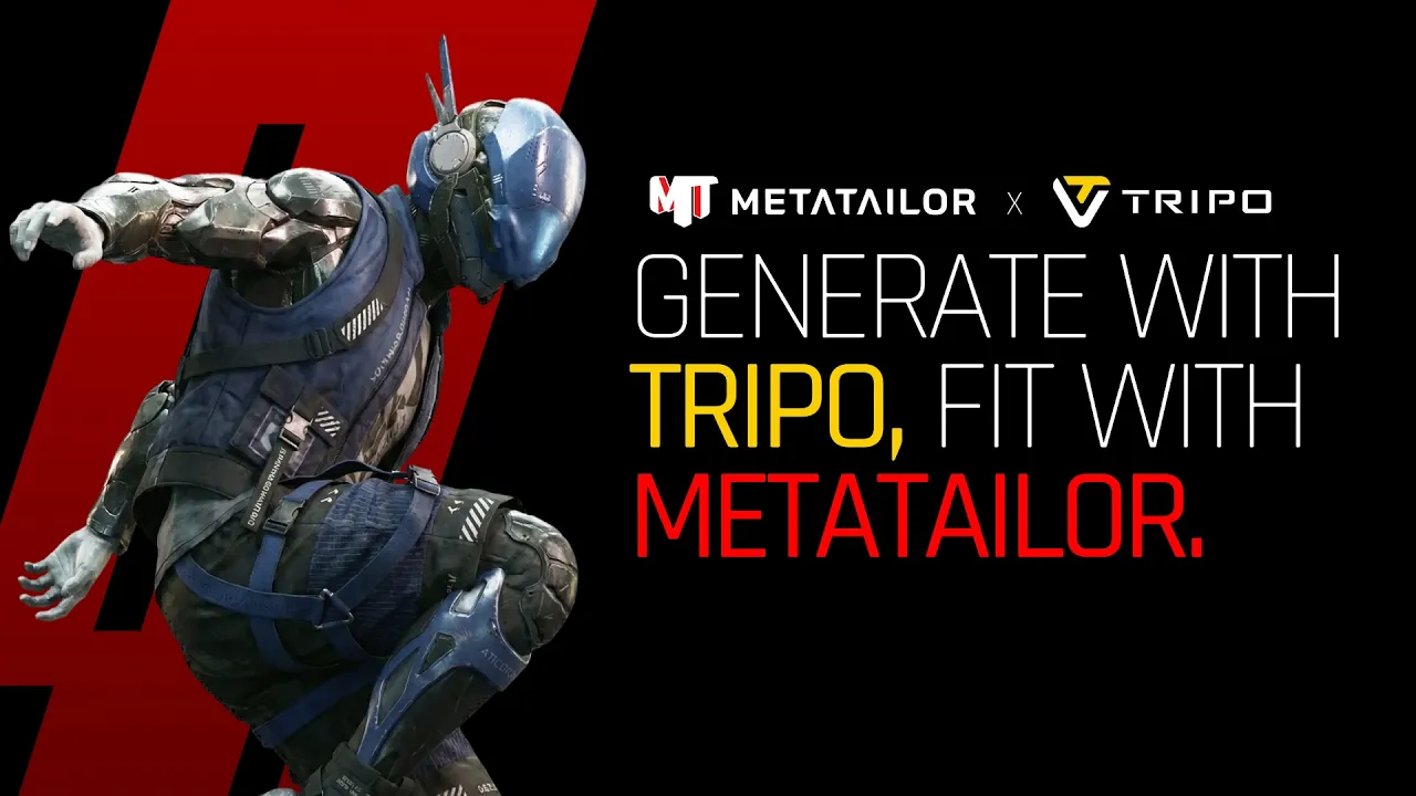 METATAILOR x Tripo AI partnership video