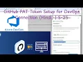 GitHub PAT Token Setup for DevOps Connection Hindi S-25