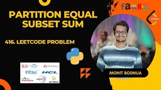 Partition Equal Subset Sum Dynamic Programming Leetcode 416 - Python