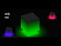 Ambient Light Effects CSS 3D Glowing Cube Animation Effects