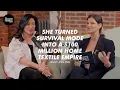How do you turn literal survival mode into a 100 million home textile empire