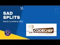 Sad Splits Problem Code SPLITPAIR CodeChef Solution Python3