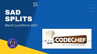 Sad Splits Problem Code SPLITPAIR CodeChef Solution Python3