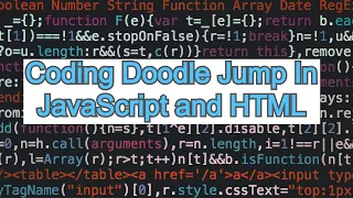 Coding Doodle Jump in JavaScript and HTML