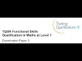 Download Lagu Functional Skills Maths L1 Examination Paper 3 TQUK
