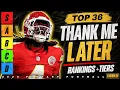 Top 36 Wide Receiver Rankings Tiers - 2026 Fantasy Football
