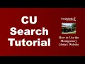 CU Search Tutorial