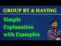 GROUP BY HAVING SQL Tutorial for Beginners