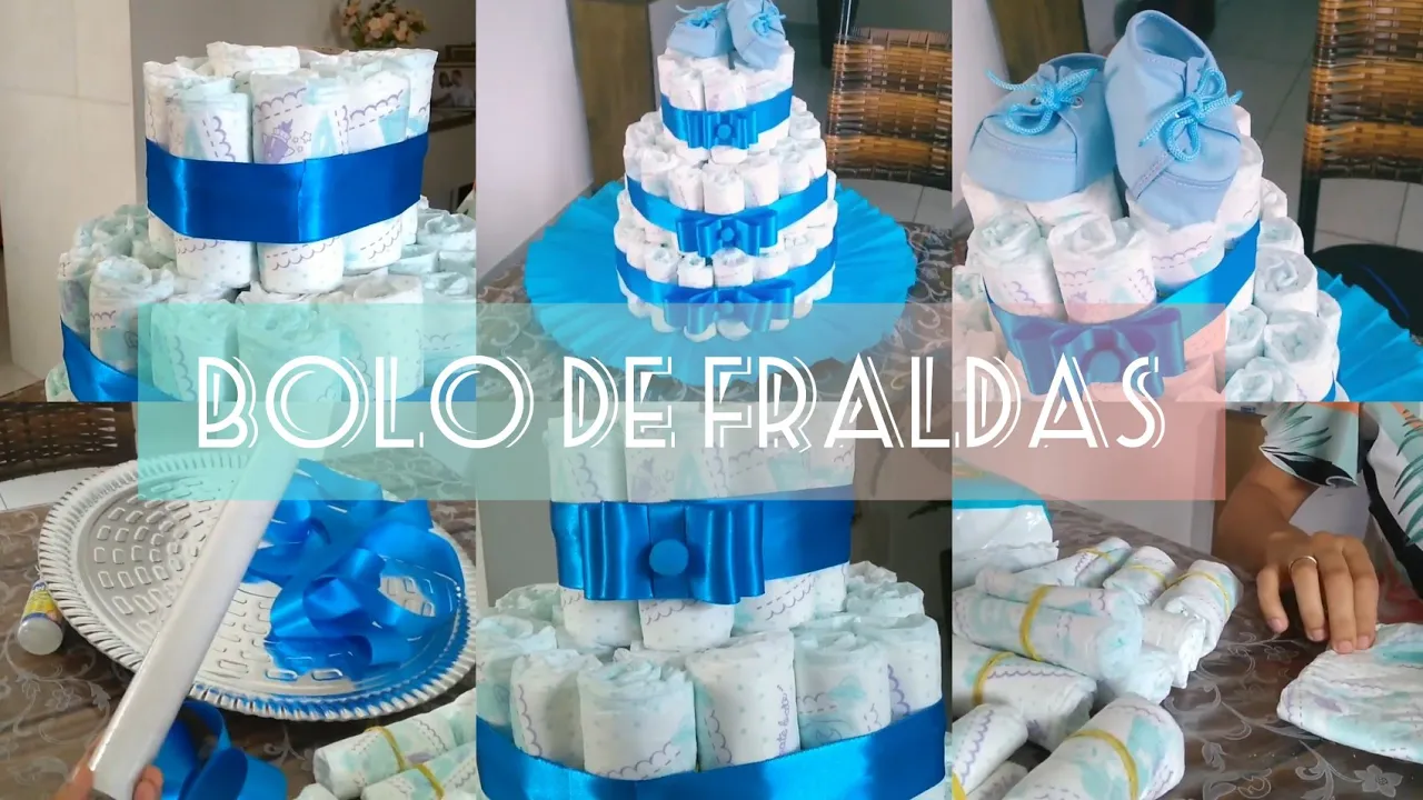 DIY - Bolo de Fraldas - Passo a passo | Thaís Barbosa