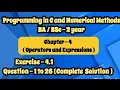Chapter 4 solution of programming in C and numerical method BA BSc second year