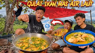 MAKAN GILA! GULAI IKAN MAS KUAH AIR LAUT & PRANK MAKANAN TERASIN DI BUMI
