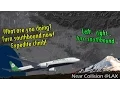REAL ATC EVA B77W NEAR COLLISION TRAFFIC CONFLICT out of LAX