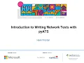 Talk Hank Preston - Introduction to Writing Network Tests with pyATS