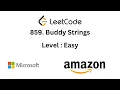 859 Buddy Strings - LeetCode Solutions in Hindi Buddy Strings