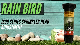 Rainbird Sprinkler Head Adjustment - 1800 Series
